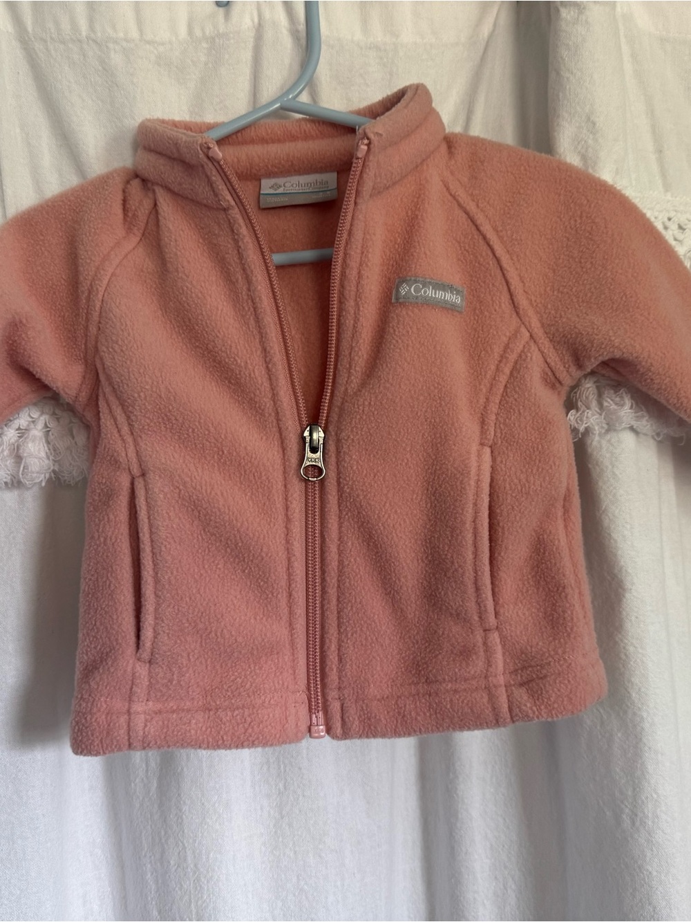 Columbia Coral Pink Fleece Zip Jacket